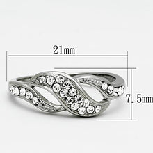 Load image into Gallery viewer, MT5801 - Crystal Clear Crossover Band Newest Minimalistic April Birthstone
