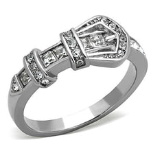 Load image into Gallery viewer, MT4331 - Stainless Buckle Ring Western Wear April Birthstone
