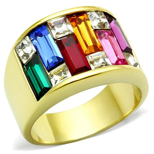 MT7931g  - IP Gold(Ion Plating) Stainless Steel Ring Multi Color 
