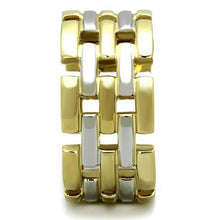 Load image into Gallery viewer, MT5071 - Two-Tone IP Gold  Band Basket Weave Design Stainless Steel With No Stone
