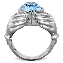 Load image into Gallery viewer, MT5771 - Loving Hands Blue Heart March and December Birthstone Crystal
