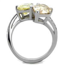 Load image into Gallery viewer, MT0281 - EXQUISITE! Double Tear Shape November Birthstone Ring Champaign, Yellow,  Smokey Quartz, Newest

