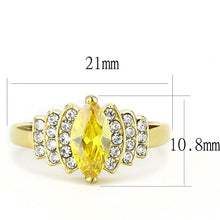 Load image into Gallery viewer, MT9323 - Citrine Crystal Yellow Marquis Crystal November Birthstone Newest IP Gold

