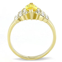 Load image into Gallery viewer, MT9323 - Citrine Crystal Yellow Marquis Crystal November Birthstone Newest IP Gold
