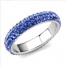 Load image into Gallery viewer, MT9353 - Crystal Eternity Band - Medium Blue - September Birthstone - Most Popular
