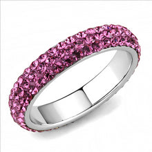 Load image into Gallery viewer, MT2453 - Crystal Eternity Band - Dark Pink - October Birthstone Most Popular
