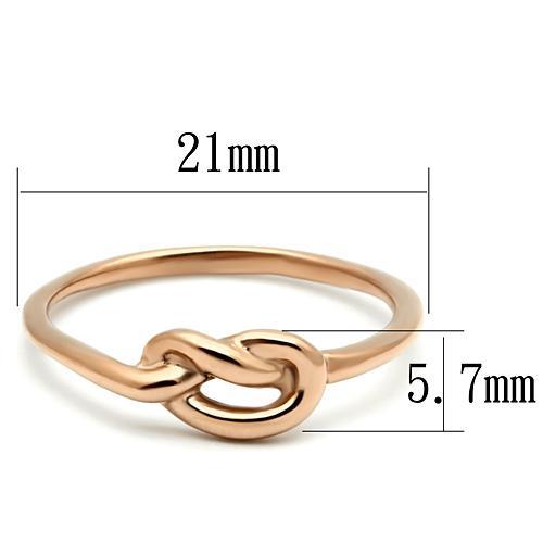 Rose Gold IP Celtic Knot Design Newest Minimalistic